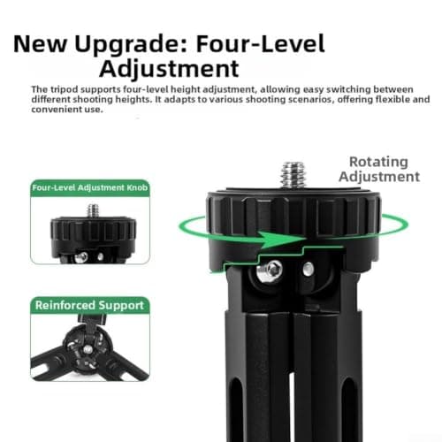 Lightweight Travel Tripod 18cm Folded Aluminum — view 6