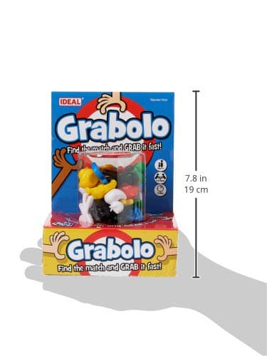 Ideal Grabolo: Find the match and grab it fast reaction game Quick play family game For 3-6 Players Ages 4+, Multicolor — view 2