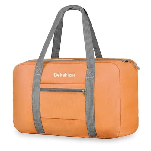 for Easyjet Airlines Cabin Bags 45x32x16 Underseat Travel Cabin Bag 25L Carry on Hand Luggage Weekend Holdall Bag for Men and Women (Orange)