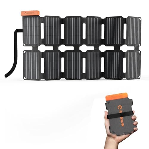 FlexSolar 36W Mini Solar Panel Charger Quick Charge USB-A/USB-C/DC Ports