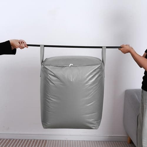 3-Pack 240l Large Moving Bags – Heavy Duty Waterproof Removal Bag with Double Zip Pulls,Ideal for Moving, College Dorms, Loft Storage, Camping,Toys or Holiday Decorations — view 5