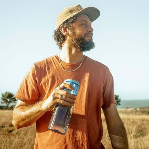 Super Sparrow Water Bottle 750ml - One-Tap TouchGulp Bottle - Non-Toxic BPA Free - Lightweight & Sustainable Tritan Water Bottles for Sports, Travel, Outdoors — view 6