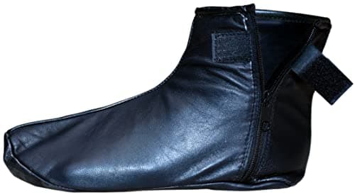 Shanan Men Women Unisex Real Black Sheep skin Leather Socks with Fleece Lined Sizes 6 to 11, Black, 6.5 UK — view 2