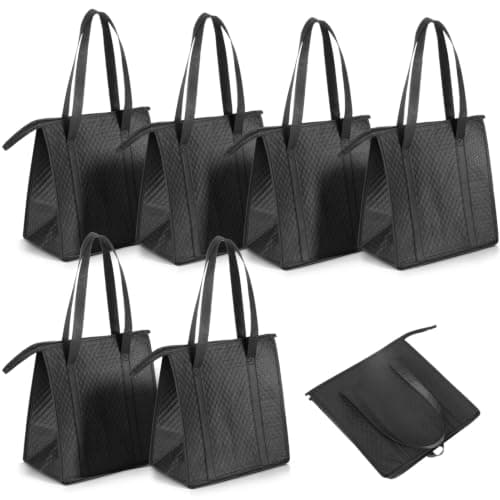 6 Pcs Foldable 12L Cooler Bag with Hard Liner
