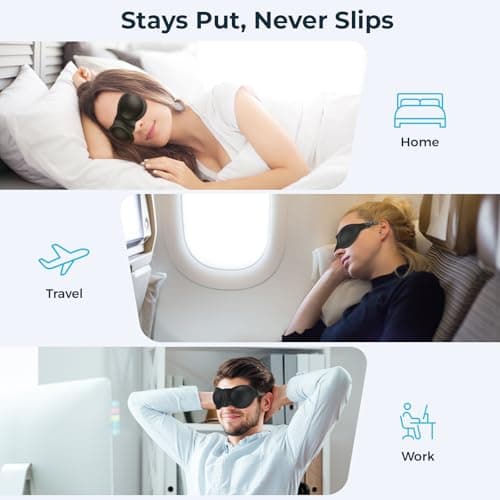 Zugzwang Moisture Chamber Glasses for Dry Eyes, Silicone Moisture Goggles for Sleeping, Soft Sleep Mask Sleep Glasses for Women Men (1) — view 4