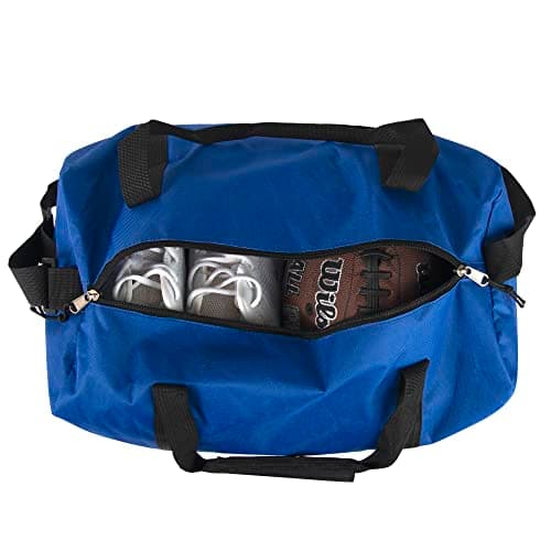 Trail maker 30 Liter, 17 Inch Canvas Duffle Bags for Men and Women -Travel Weekender Overnight Carry-On Shoulder Duffel Tote Bags (Blue) — view 3