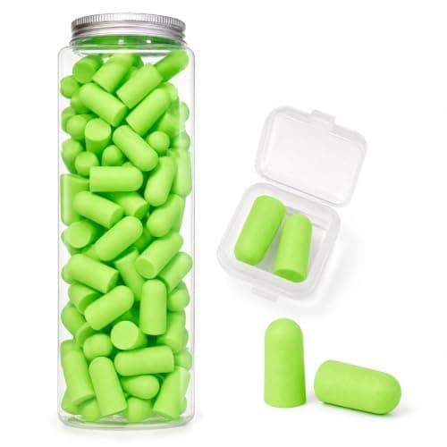 Boyfield Ultra Soft Foam Earplugs 60 Pairs Ear Plugs for Sleep (Green)