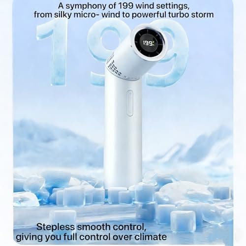 WZ Rechargeable Handheld Fan, 21700 Li-Ion Battery, USB-C, Portable Mini Fan for Travel Office & Home – Latest Lipstick Design Electric Desk Fan with Adjustable Height & Lanyard for Face Cooling — view 5