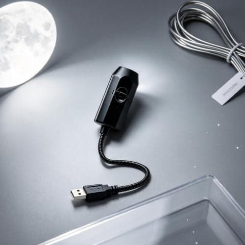 Mini Halloween Christmas Projector Lamp with HD Lens and Flexible Gooseneck — view 3