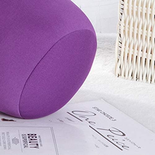 Tube Microbead Bolster Pillow 2025 Travel Essentials Body Cushion Cylinder Bean Bag Throw Pillow Neck Arm Back Support for Plane Car Travel Office Home Sleeping neck pillows (Purple) — view 4