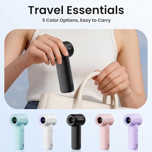 WHATOOK Portable Mini Handheld Fan, 18500 RPM Small Personal Turbo Hand Fan — view 6