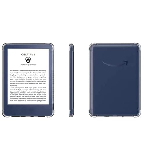 VOVIPO Clear Case for 6" Kindle (11th Generation-2024/2022 Release), Ultra Soft Flexible Transparent TPU Skin Bumper Back Cover Light Shell Reinforced Corners for Kindle 11th Gen 2022/2024 6 inch-CR — view 4