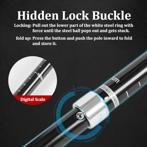 Folding Trekking Pole 7050 Aluminium Adjustable Walking Stick — view 5