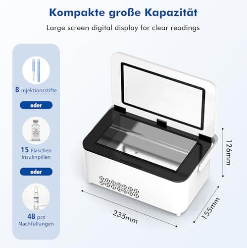 Portable Insulin Cooler Travel Case, 2-8℃ Insulin Fridge Box Mini — view 4