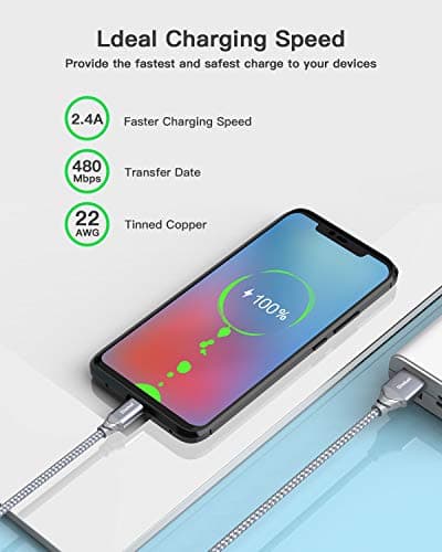 Siwket Micro USB Cable 5Pack 1M, Braided USB A to Micro Charge Cable Android Charger Cable Data Sync Cord for Samsung Galaxy J7,S7,S6,Kindle Fire,Fire HD Tablets,PS4 Controller,Sony,HTC,LG,Moto,Huawei — view 3
