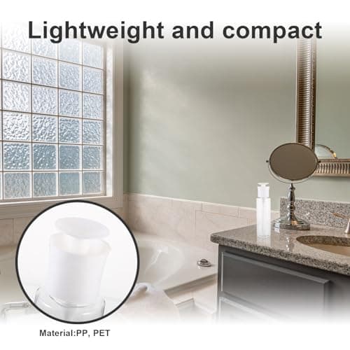 BESPORTBLE 2pcs Ml Refillable Lotion Dispenser Pump Bottle Portable and Lightweight White Cream Container Made of Sturdy Pp and Pet, for Face Cream and Travel Skincare Storage — view 3