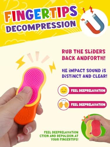 Kssvzz Fidget Toys, 6 Pack Magnetic Sensory Stone — view 3