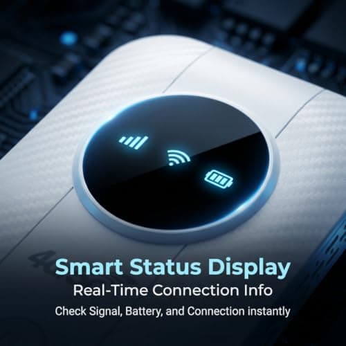4G LTE Portable WiFi Hotspot, 2100mAh, 12H Battery, 16 Devices — view 5