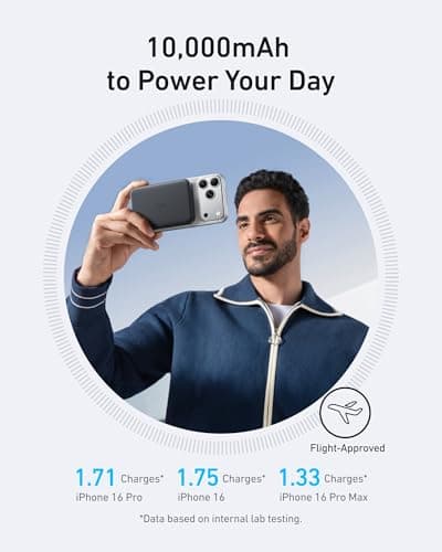 Anker MagGo Power Bank, 10,000mAh Qi2-Certified 15W Portable Charger — view 5