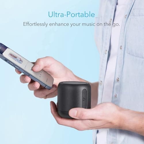 Anker Super-Portable Bluetooth Speaker Soundcore Mini with 15-Hour Playtime, Wireless Speaker with 66-Foot Bluetooth Range, Enhanced Bass, Noise Cancelling Microphone, For Outdoor, Travel, Home — view 2