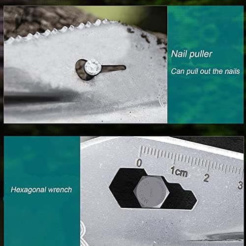 Multi Tool Survival Shovel Camping Spade Metal Scaled Hand Trowel with Paracord Handle for Outdoor Digging — view 6