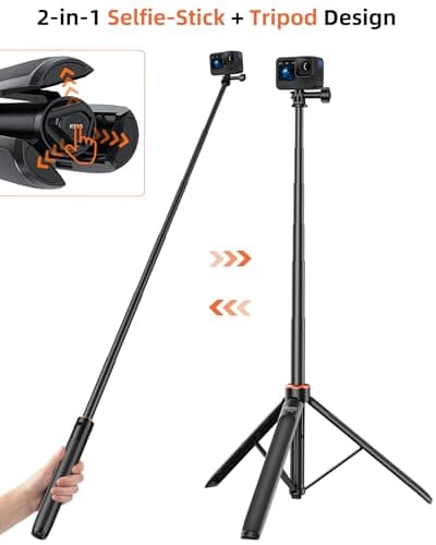 53" Osmo Action Selfie Stick Tripod Kit for DJI Action 5 Pro/4/3, All GoPro — view 2