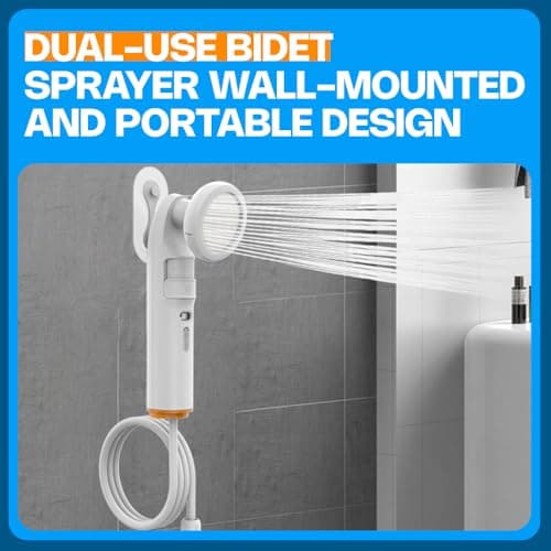 Portable Electric Bidet 2.5L – ZEY LUXE High Pressure Handheld Bidet with LED Display, Dual Spray Heads, Bottle & Hose Compatible, Rechargeable Travel Bidet for Camping, Postpartum & Personal Hygiene — view 6