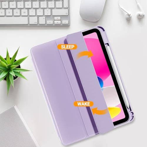 ProCase Smart Case+Screen Protector for iPad (A16) 11/10th Gen, Purple — view 6