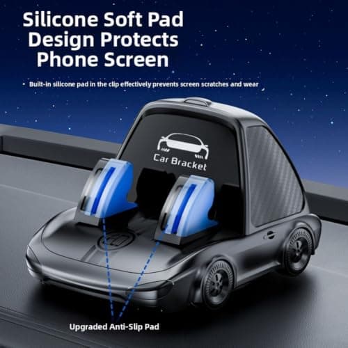 2-in-1 Car Phone Holder Dashboard Windscreen Mount(Orange) — view 5