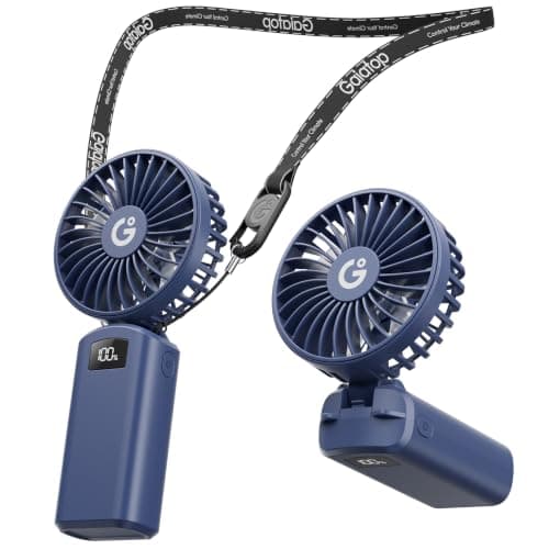 gaiatop Portable Handheld Fan Foldable, USB Rechargeable Small Hand Fan