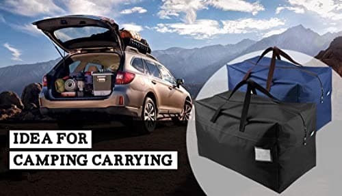 iwill CREATE PRO 70*42*35cm Waterproof Over-sized Christmas, Festival Decorations Organizer Storage Bag, Travel Duffel Bag, Back to School Carry Bag, Washable, Black — view 4