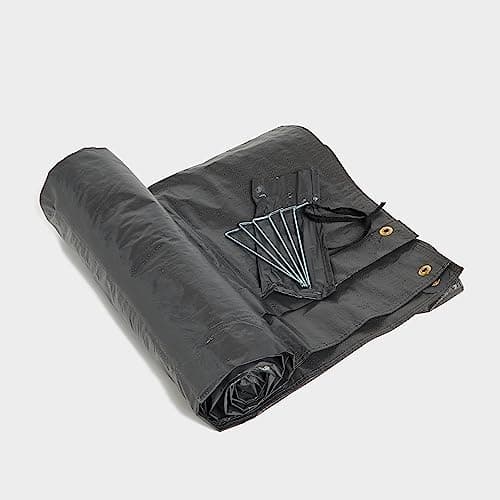 Hi-Gear Hampton 4 Person Tent Footprint, Prolongs the Life of your Tent, Groundsheet Protector, Tent Accessories, Festival Essentials, Camping Accessories, Camping Equipment, Grey, Black, One Size — view 2