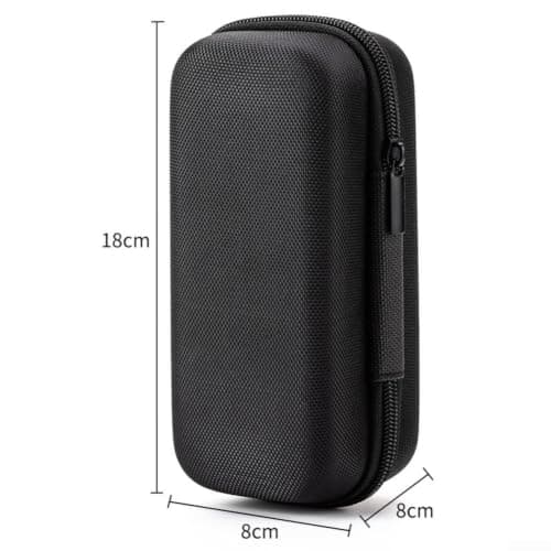 Aurumium Portable Hard Disk Case with Mesh Pocket for USB Cables Adapters - Travel Gadget Bag Black 18x8x8cm — view 4