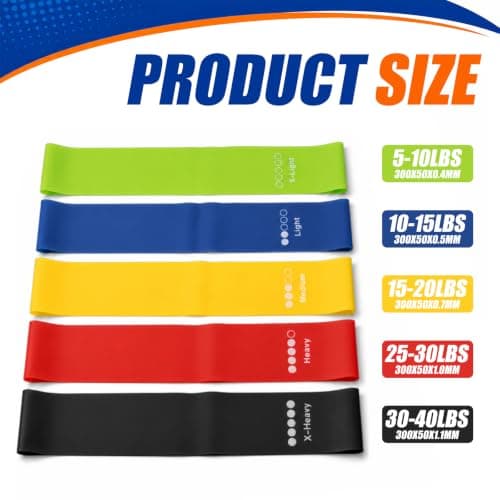 5 Pcs Resistance Bands Set Men & Women, with Carry Bag — view 2