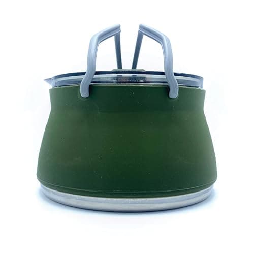 EZYSTOW 1L Collapsible Kettle Travel | Silicone Foldable Kettle