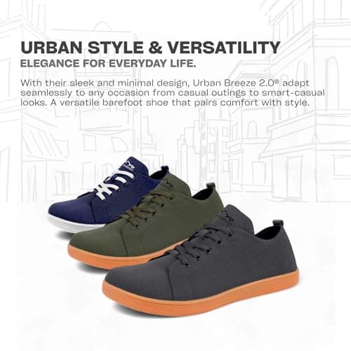 Naturcontact Urban Breeze 2.0 | Original Barefoot Shoes | Unisex Wide Toe Box | 2025 Model | Breathable Minimalist | Foldable Zero Drop | Vegan Footwear-Colour: Black- Size: 8 UK — view 2