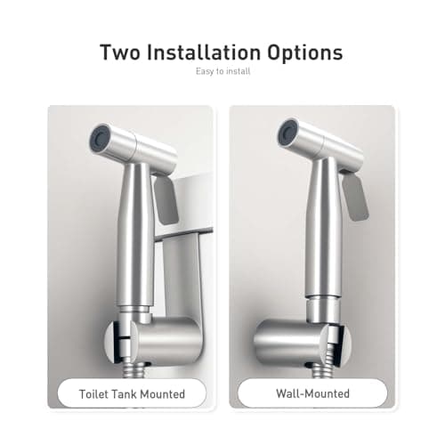 WEIDMAX Handheld Bidet Douche Shower Spray for Toilet, Stainless Steel Bidet Shattaf Sprayer Kit Bathroom Cloth Diaper Washer Shower Head for Personal Hygiene — view 5