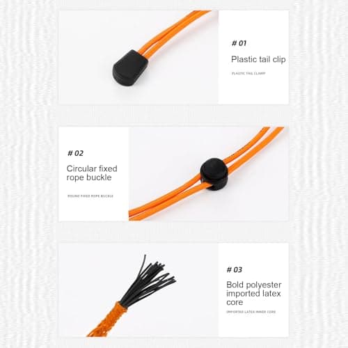 Trekking Pole Fastening Cord Adjustable Quick Release Non-slip Elastic — view 6