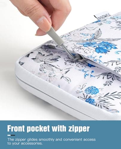 TiMOVO 6-7 Inch Sleeve Case for eReader, Blue Flower — view 3