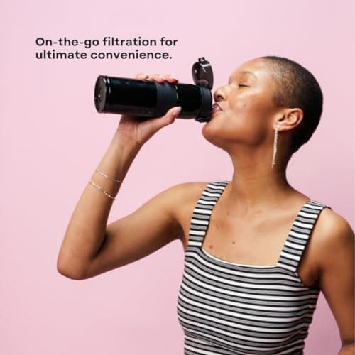 City Cool Stainless Steel Insulated Filter Water Bottle Carbon Black 500ml — view 4