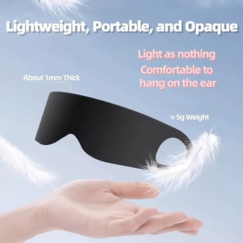 LVNEHAL Sleep Mask, Ultra-Light, Breathable, Zero Pressure, Blockout, Soft, — view 2