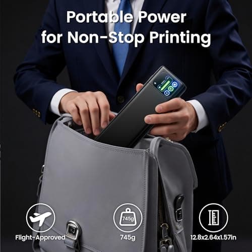 Phomemo M08D Portable Printer with Touchscreen Supports US Letter & A4 — view 5
