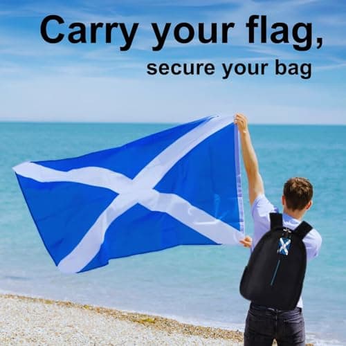 [Pack 2] tag8 Scotland Flag Smart Bag tag |Trendy Luggage tag ID Identification Fashionable Digital Name tag | Airline Compliant, SITA World Tracer Code Enabled | Travel Gift idea, Collectible — view 3