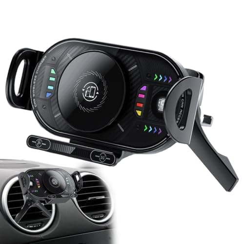 Car Mobile Phone Holder with Charger Type-C Foldable Safety Protection