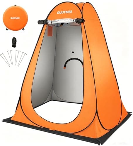 OUUTMEE Pop Up Camping Shower Tent, Toilet Tents for Camping Privacy