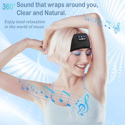 MUSICOZY Sleep Headphones Headband for Side Sleepers Bluetooth 5.4 — view 5