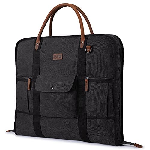 S-ZONE Suit Carry-on Garment Bag Suit Carrier for Men and Women Suit Bag for Travel or Business Trip with Adjustable Shoulder Strap