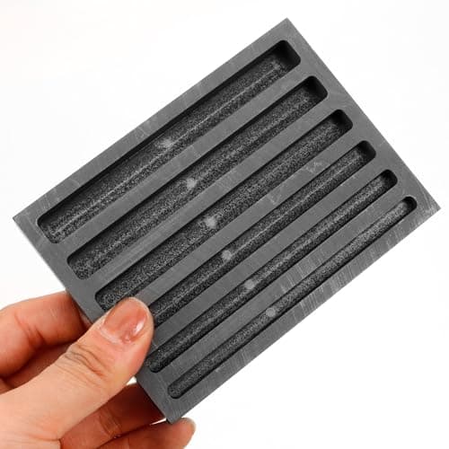 BESPORTBLE Graphite Casting Ingot Mold for Metal Melting, Reusable Black Graphite Mold Suitable for Copper and Melting Alloys with Emergency Heat and Cold Resistance — view 4