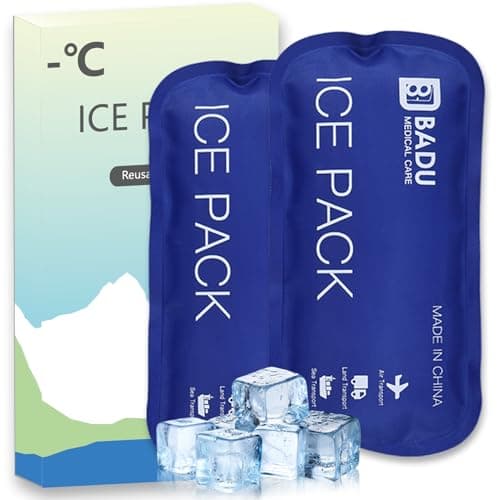 TSA Approved Ice Packs for Insulin Cooler Travel Case, Pack of 2(180g *2), Reusable Cooler Ice Packs, 8-12H Long Cooling, Suitable for Most Medication Travel Case