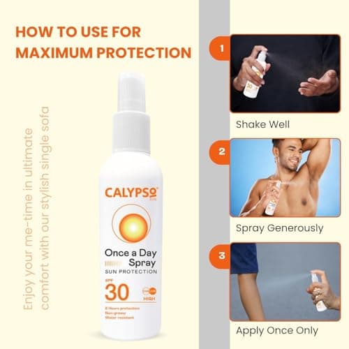 Katsy Style Once A Day Spray SPF30 – 200ml, High Sun Protection for 8 Hours, Quick-Dry Vegan Formula, Water Resistant, UVA UVB Shield, Non-Greasy Sun Spray for Outdoor Use (Pack of 2) — view 3